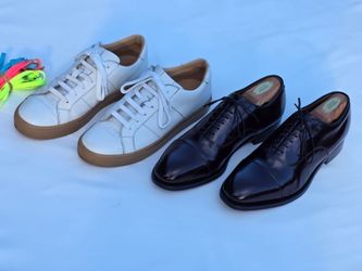 Men's 8.5 Quality Shoes- Greats Brooklyn Sneakers, Johnston & Murphy Oxfords