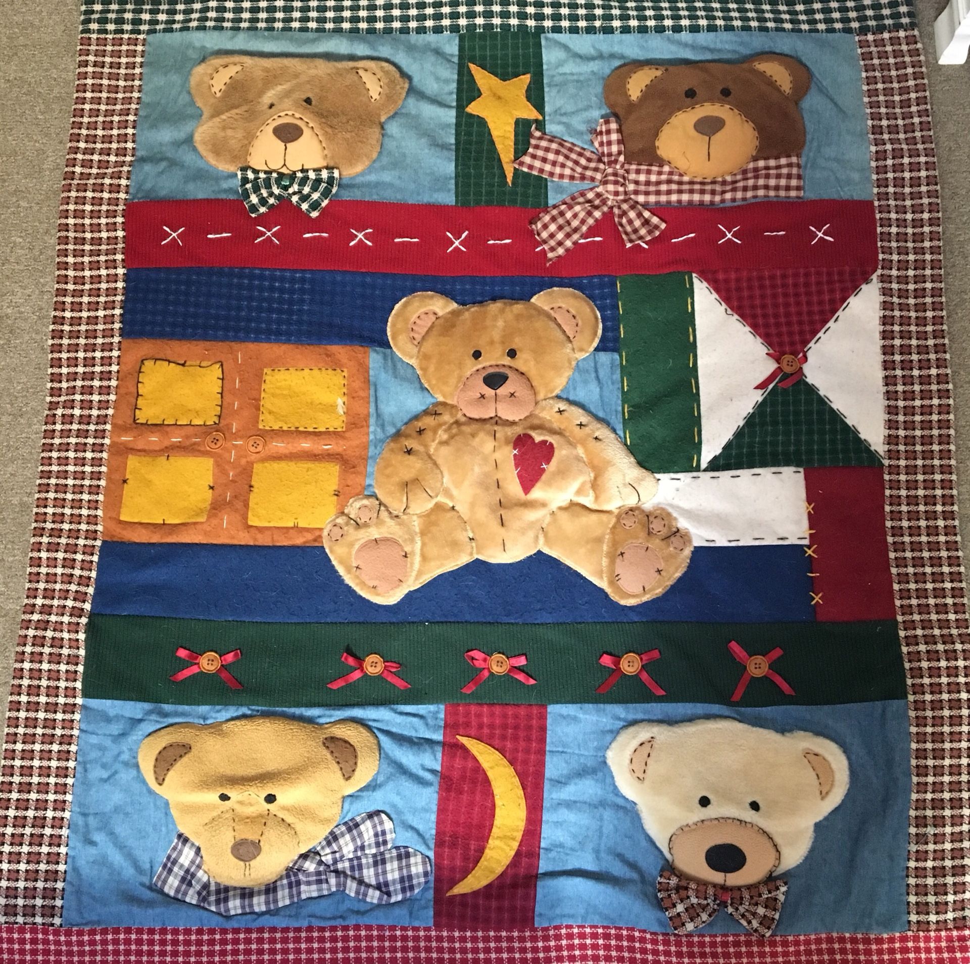 Teddy bear blanket 5’9” x 4’