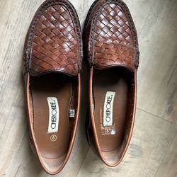 Cherokee women’s Woven Leather Loafers in Brown size 9