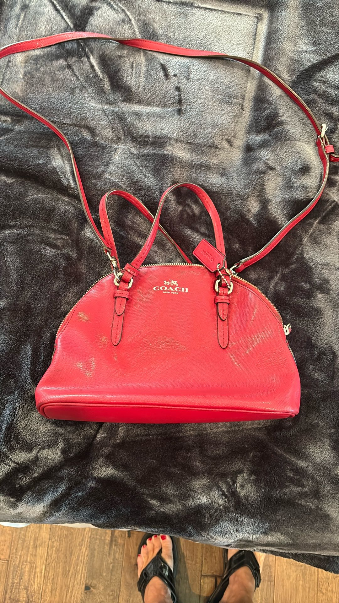 Red coach Purse