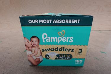Size 3 Pampers Swaddlers Ultra Day – Night Diapers – 180 Count