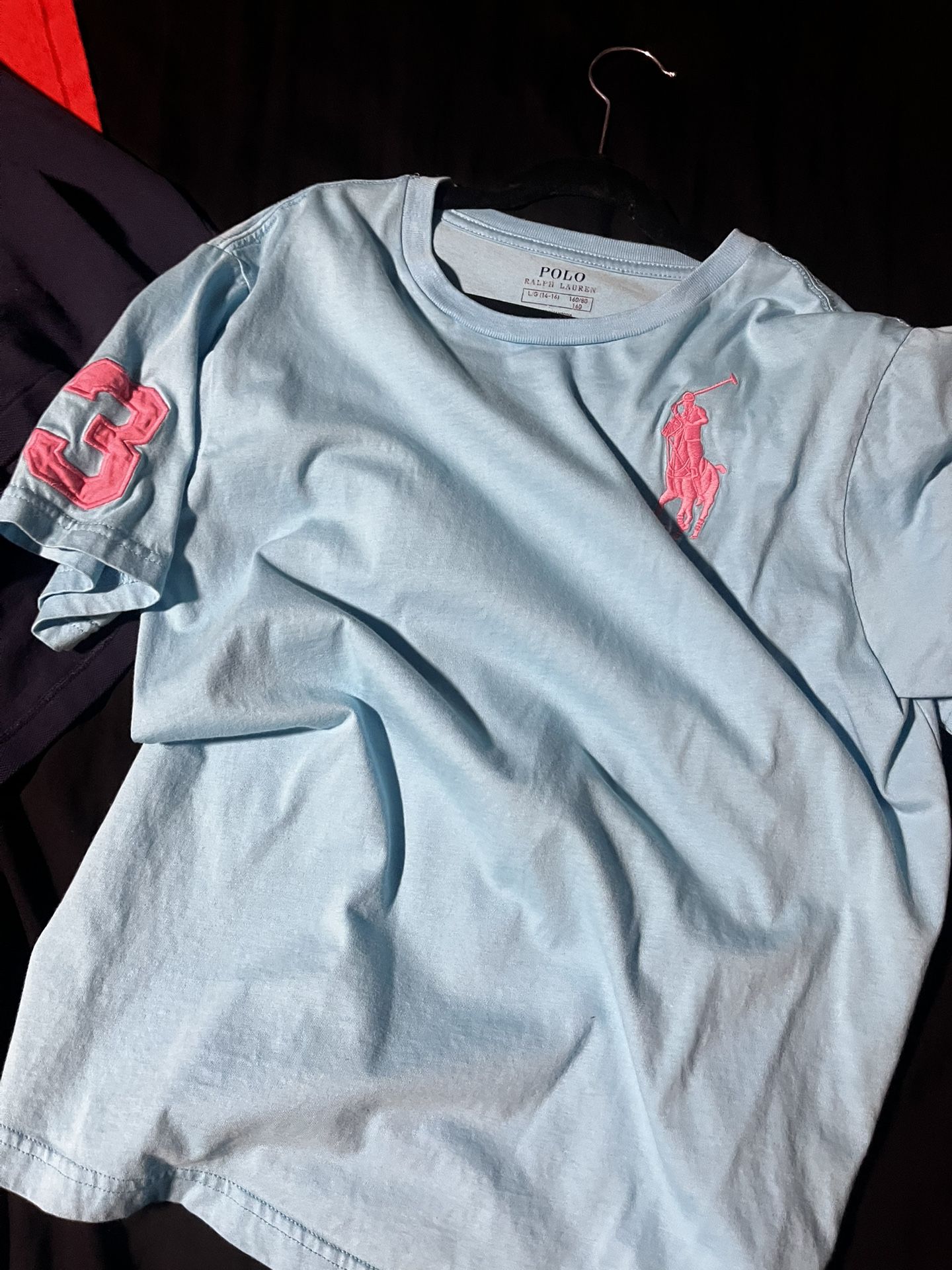 Ralph Lauren T-shirt and collar