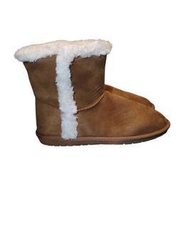 True Craft Women's Polly Wp00764w Brown Faux Fur Ankle Winter Boots Size 10 .M New