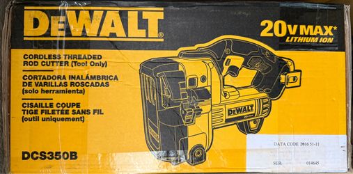 DeWalt Threaded Rod Cutter 20 VMAX (Tool Only) DCS350B
