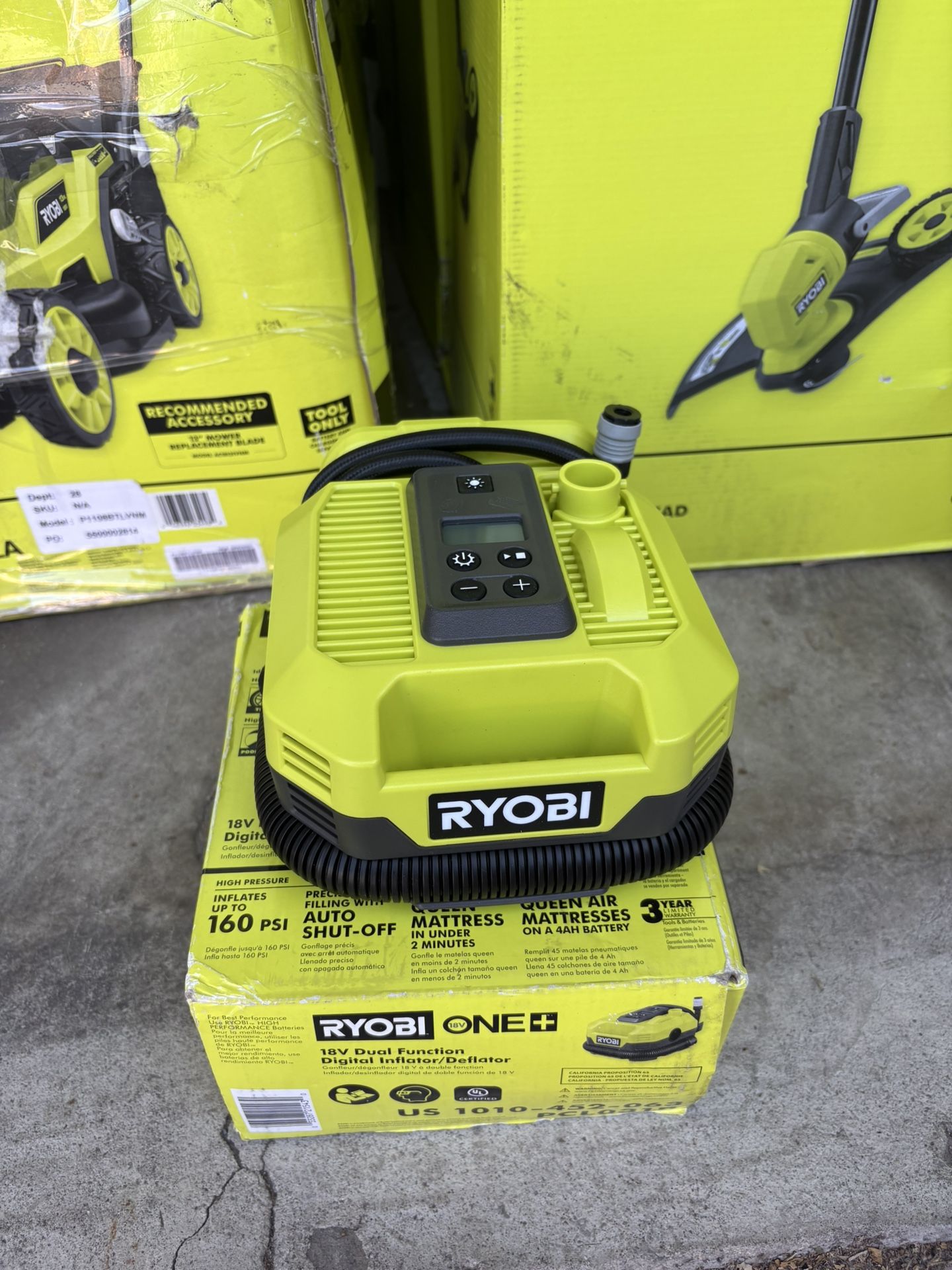 Ryobi Dual Function Inflator NEW