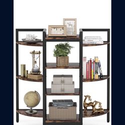 New In Box K0083 New Tribesigns Triple Wide Bookshelves, 10 Open Storage Shelf Bookcase 