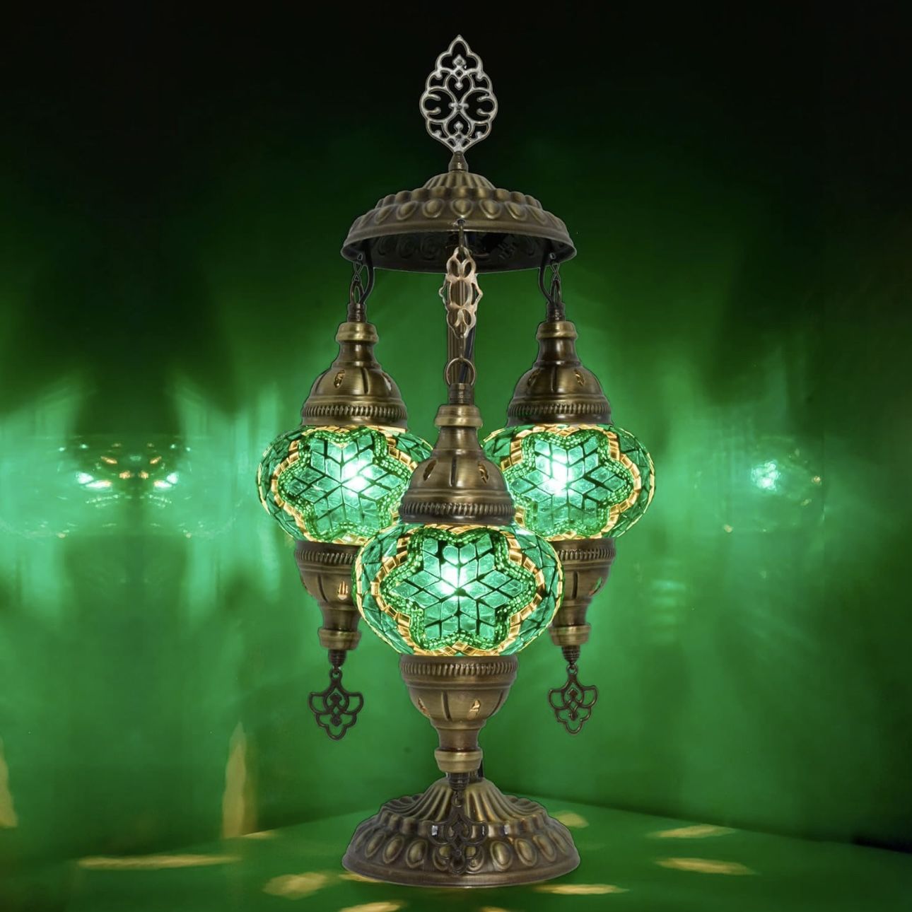 Mozaist 3 Globe Mosaic Style Table Lamp