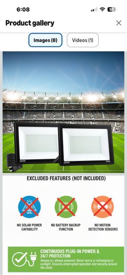 Brand New 200W/25000lm Super Bright Led Flood Lights