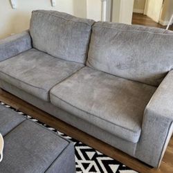 Gray Loveseat With Queen Couch Bed