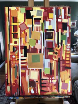 One Acrylic Painting On Canvas 