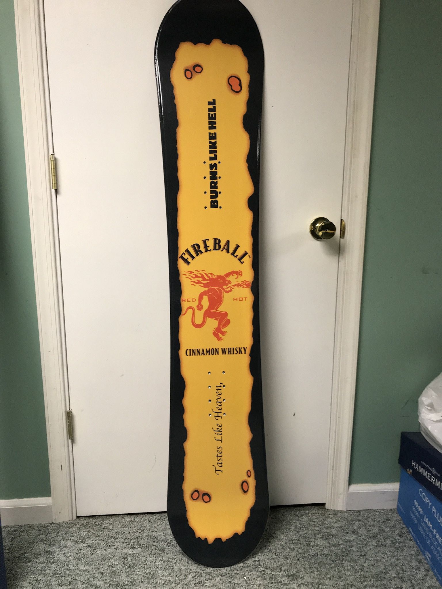 burton fireball snowboard Vintage Performer inspired graphics. Fireball Snowboard for Sale in