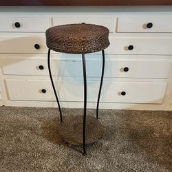 Wicker Plant Stand 