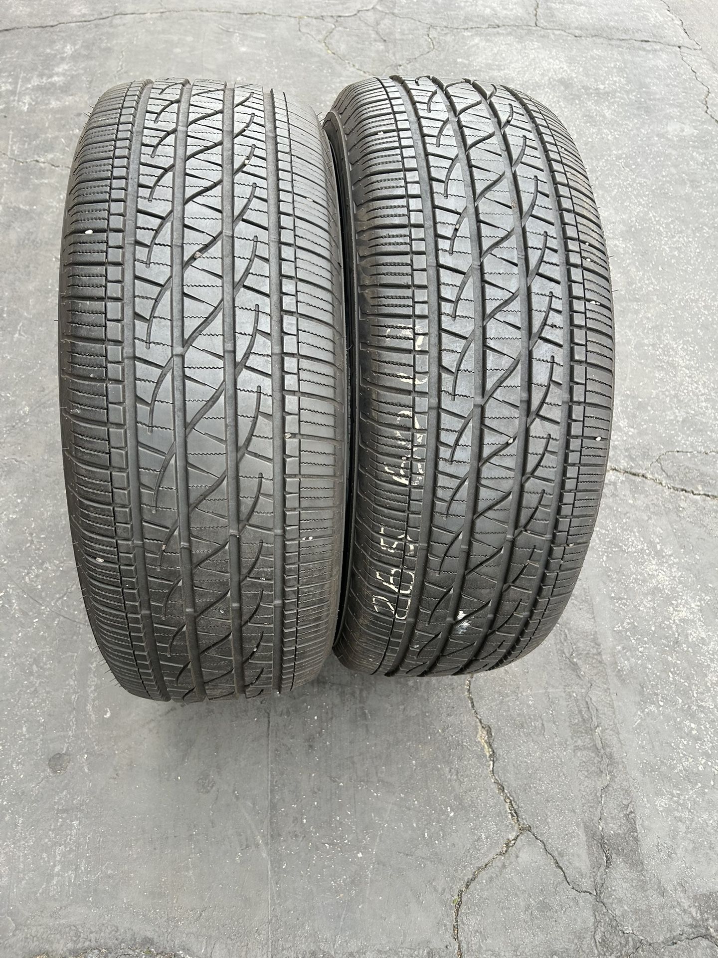 2. Tires. 265. 60. 18. Fireston