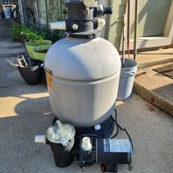 Pool Pump and Sand Filter For Above Ground Pool