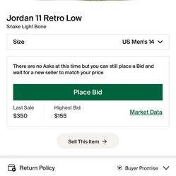 Jordan 11 Low Size 14