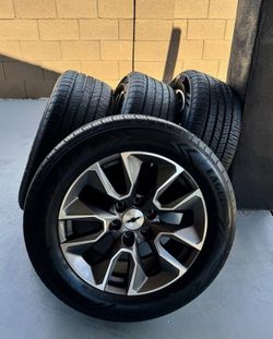 Take offs 🔥 Chevy Silverado Tahoe Suburban 20" Wheels and Newly Goodyear Tires