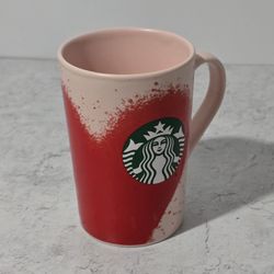 STARBUCKS COFFEE MUG Cup Pink And Red Heart 2020 Edition Valentines Day