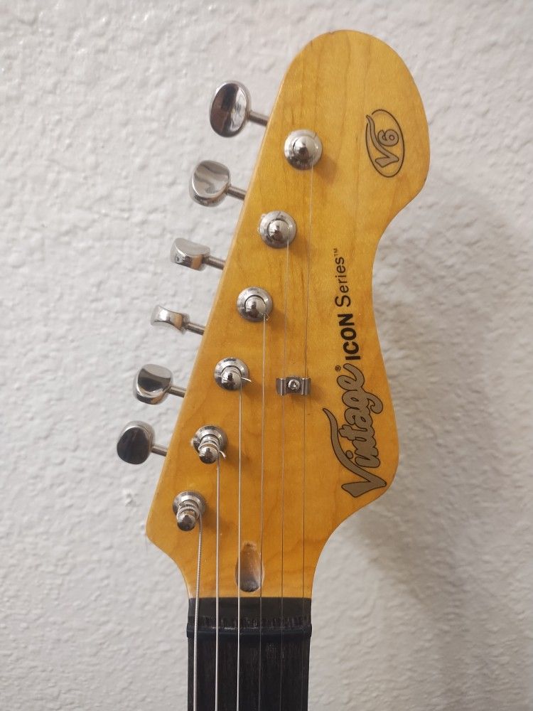Vintage Icon V-6mr Guitar Nice