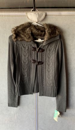 Gray cardigan
