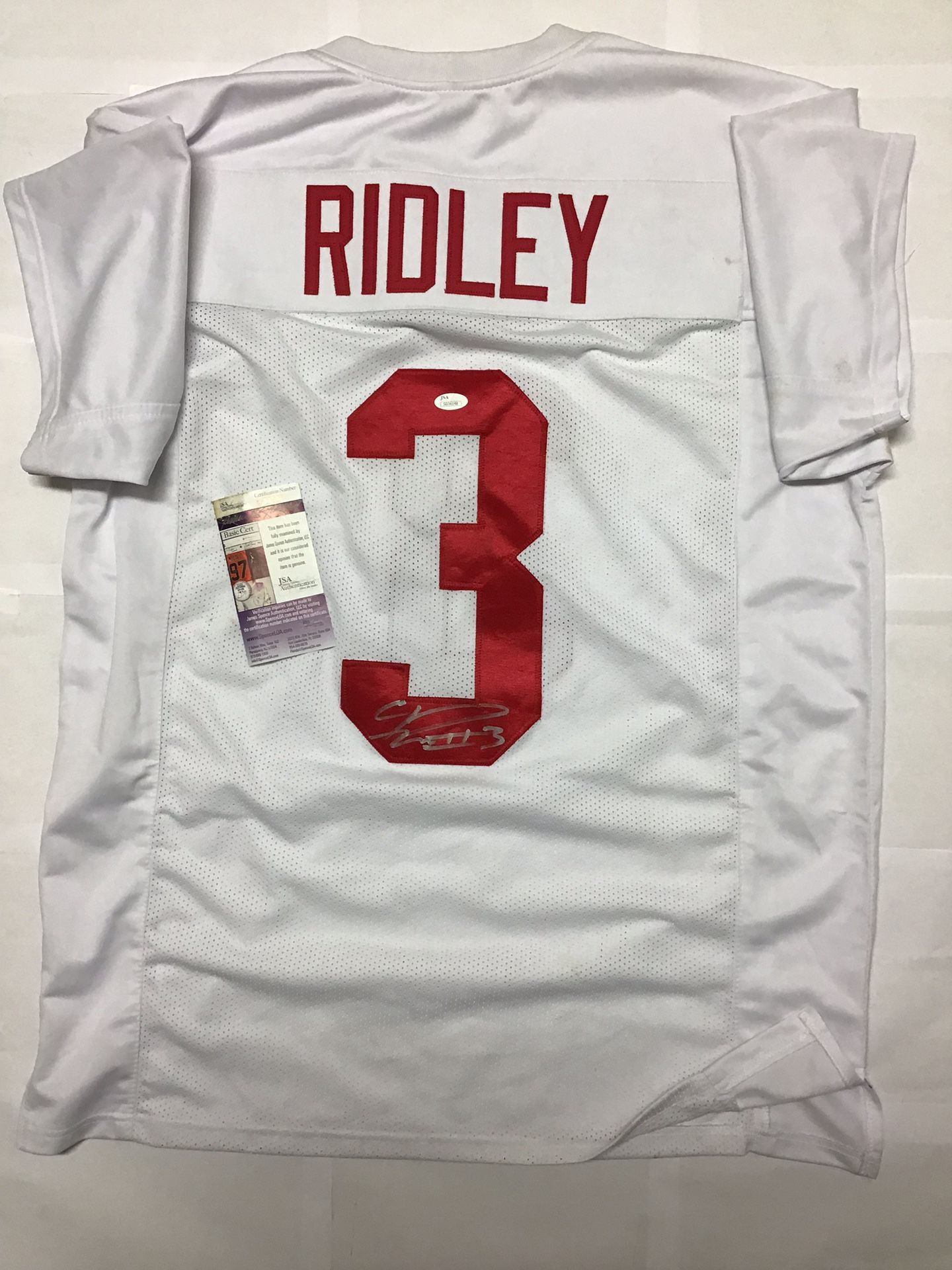 Alabama Crimson Tide Calvin Ridley III Home Jersey With JSA COA