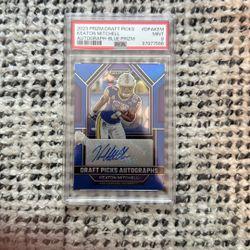 Keaton Mitchell PSA 9 Draft Auto