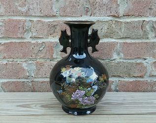 Vintage MCI Peacocks/Flowers Vase