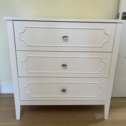 White Dresser 34H X 33.5W X 18D
