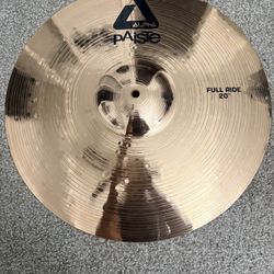 Paiste Alpha 20" Full Ride is in like-new ("mint") condition