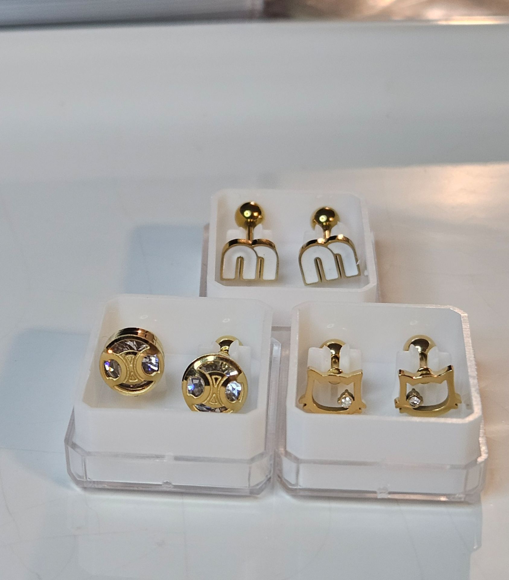 Earrings Stainless Steel 18k Gold Plated