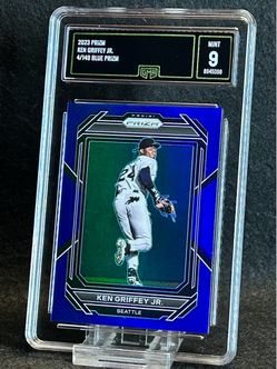 2023 Prizm 💥 Ken Griffey Jr 💥 Blue Prizm 4/149 GMA 9 Mint 💎 - Seattle Mariners
