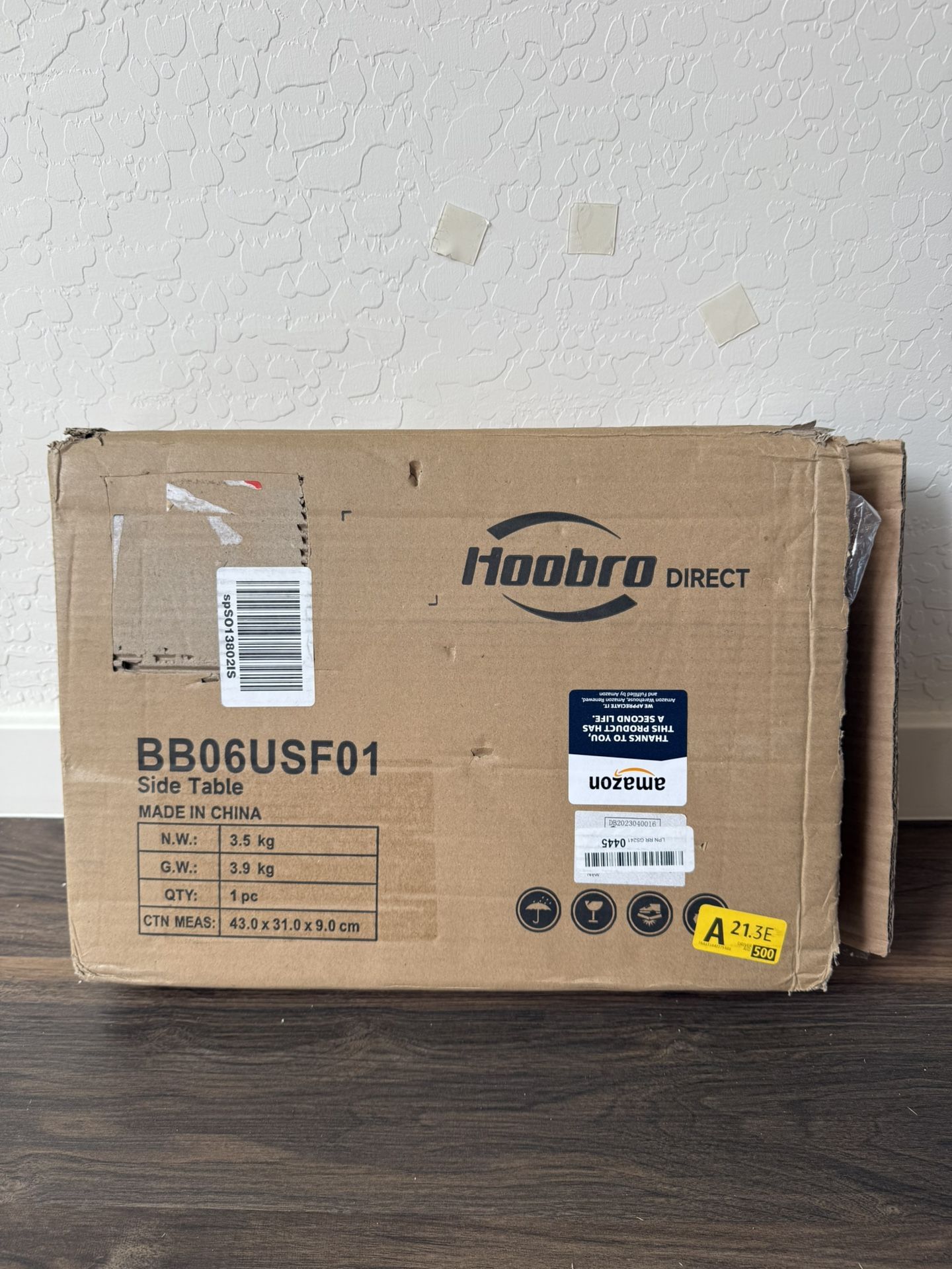 HOOBRO C Shaped End Table