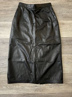 Cow Nappa Leather Skirt