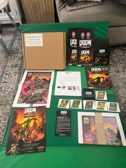 Doom Eternal gamestop store promotional display kit