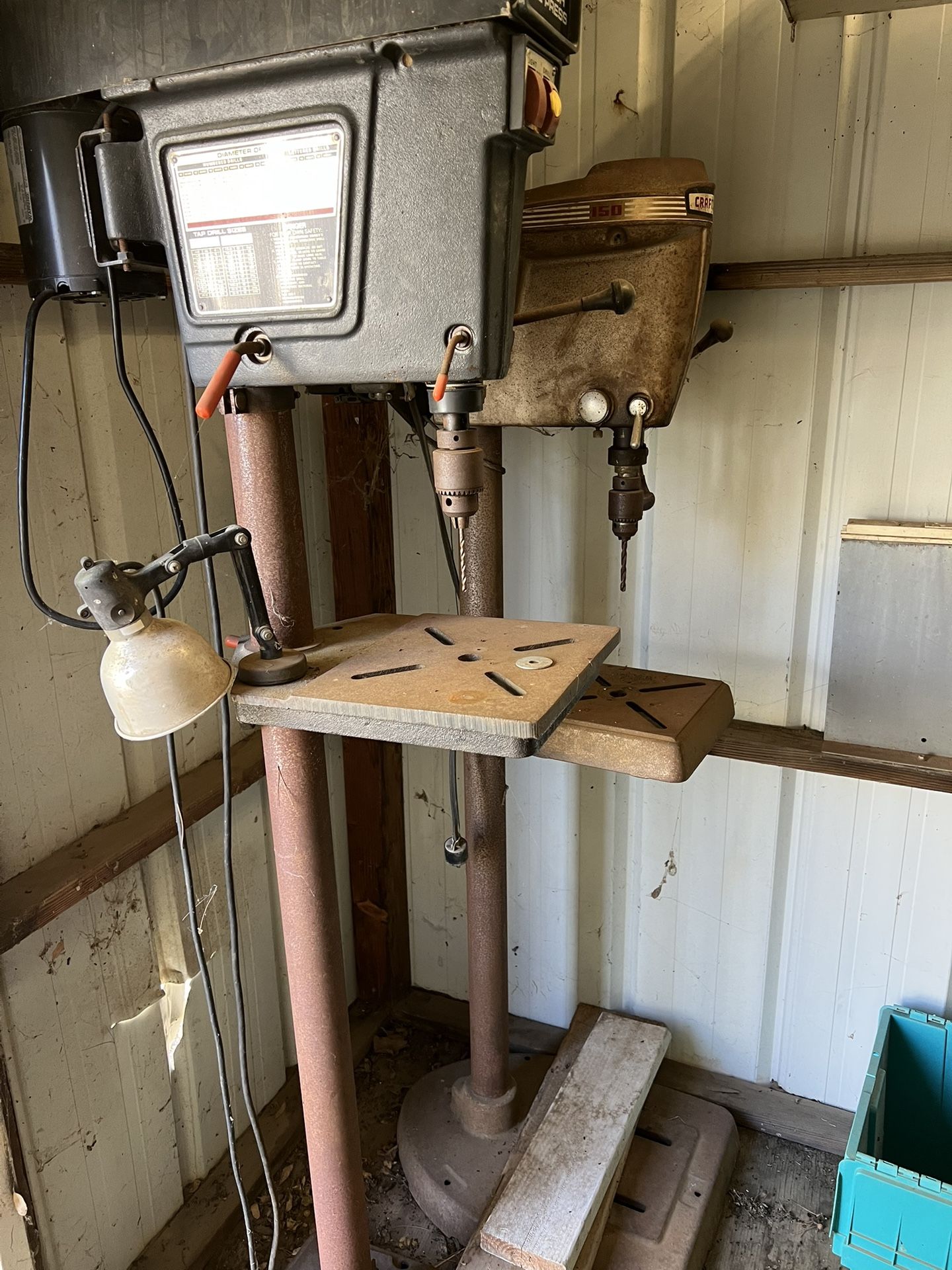 Sears 15 1/2 “ Standing Drill Press