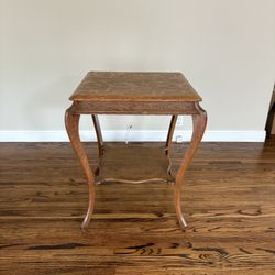 Antique Oak Side Table 