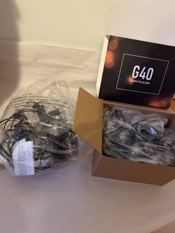 G40 Outdoor String Lights 2 Pack New