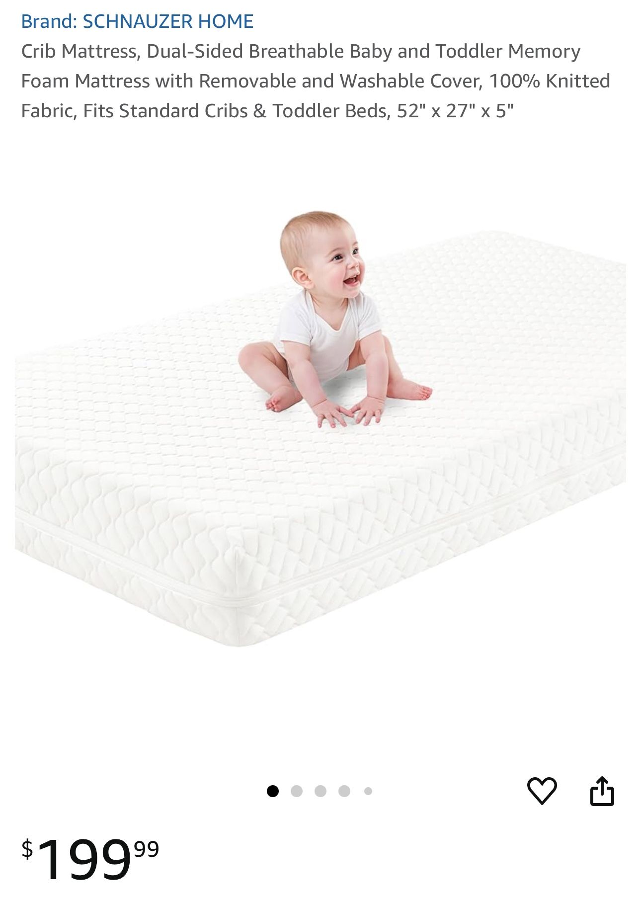 Memory Foam Mattress For Crib New $$100