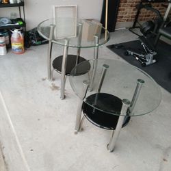 Glass End Tables 