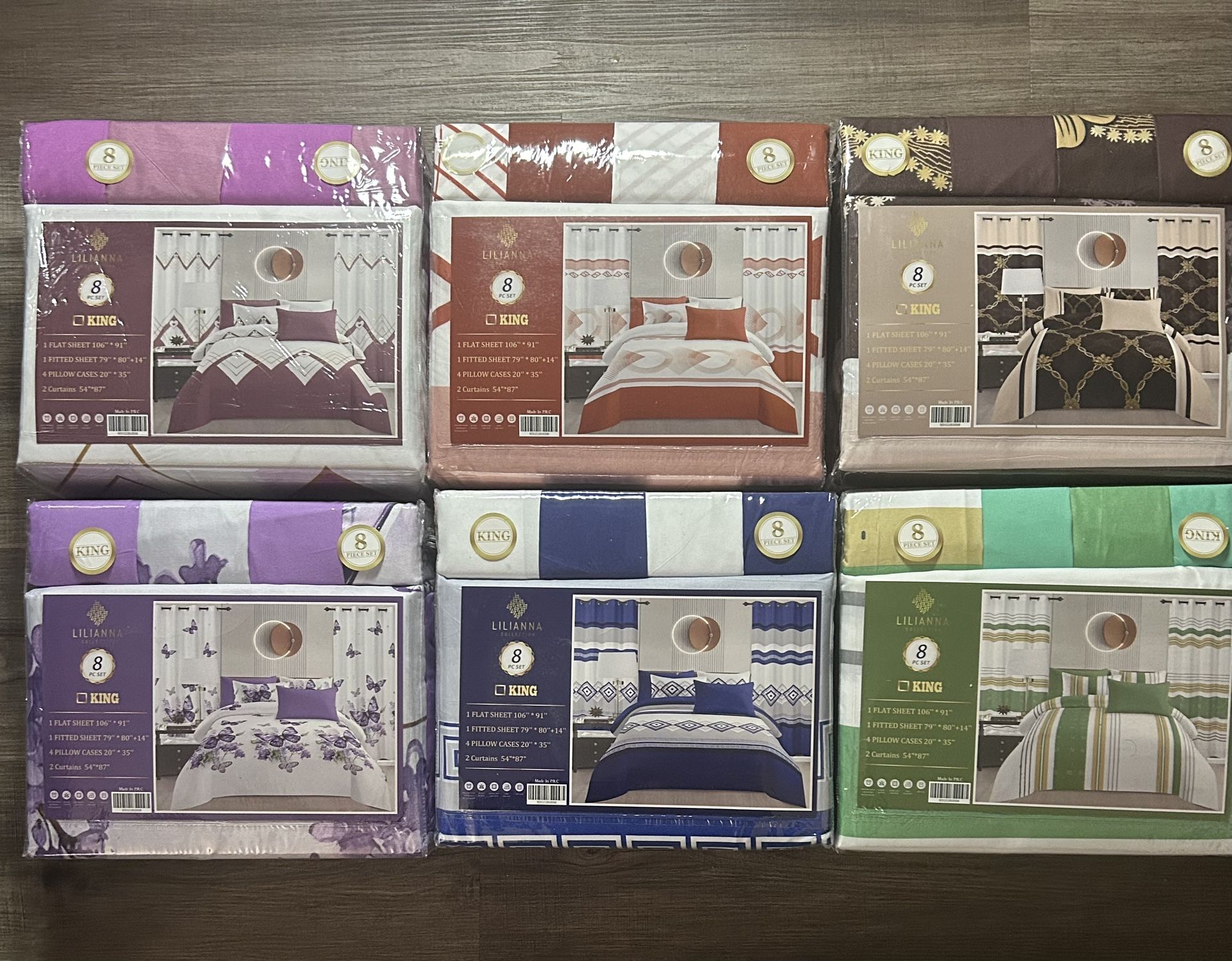 Lilianna Collection, 8 Piece Set King Size