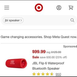 JBL Flip 6 WaterProof Speaker 