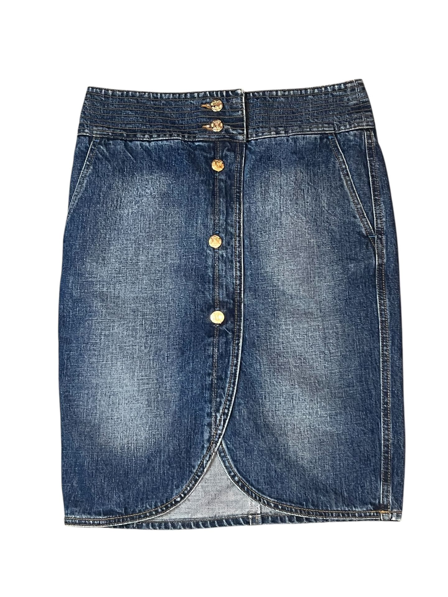 Rare Vintage YSL Denim Skirt