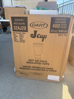 Dart J Cup 32 oz Insulated Cups 400 Count