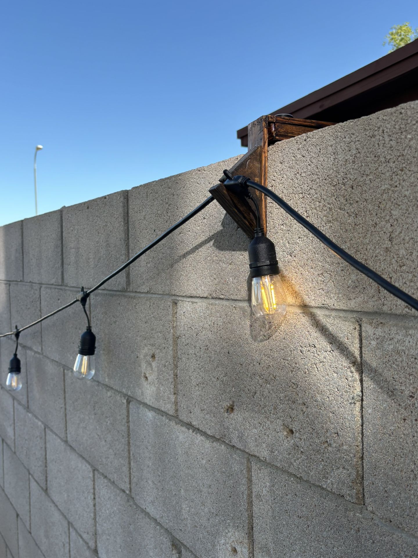 Custom Light Holder For Block Walls