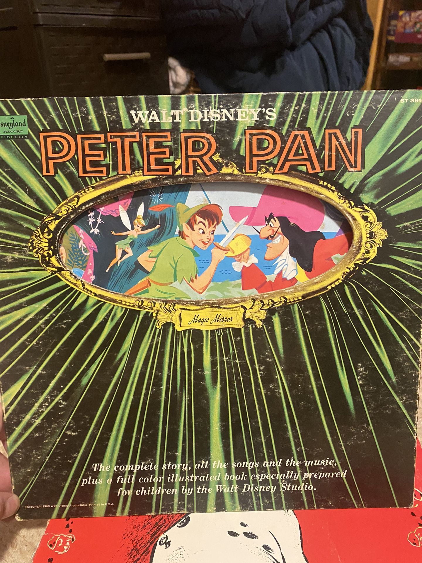 1960’s Vintage Disney Peter Pan Record 