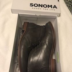 Sonoma  Mens Casual AARON Boots Grey Ankle Ortholite Boots Size 11