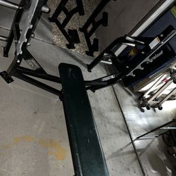 Flat Bench Commercial Hammer Strength Heavy Duty 