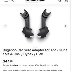 Bugaboo Ant Car seat Adapters 