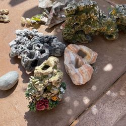 Lots Of Fish Tank Decor All In Picture