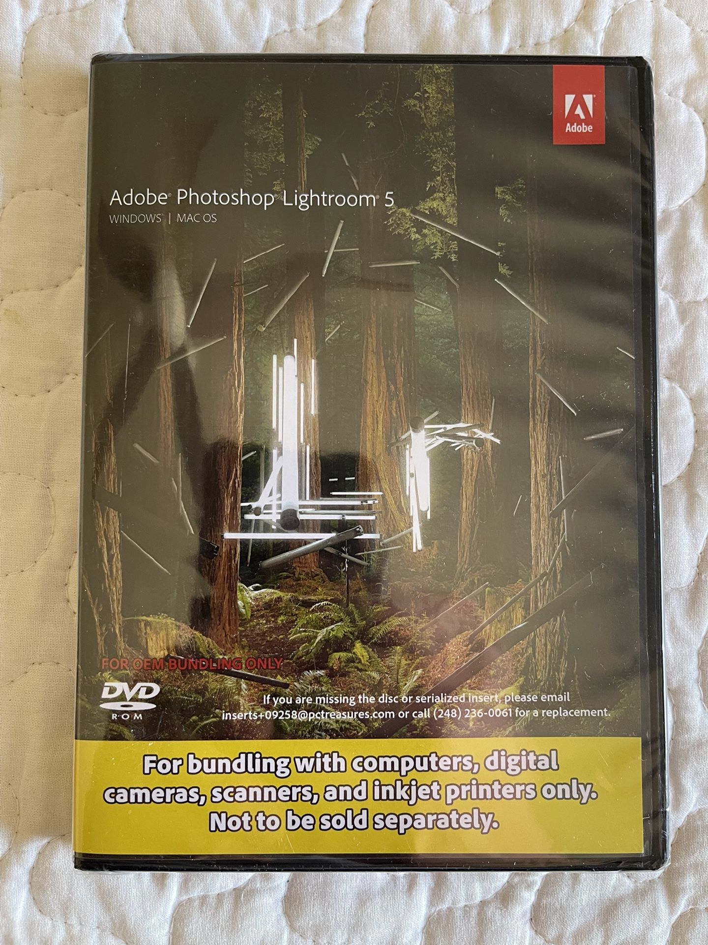 New Sealed Adobe Photoshop Lightroom 5 Windows Mac