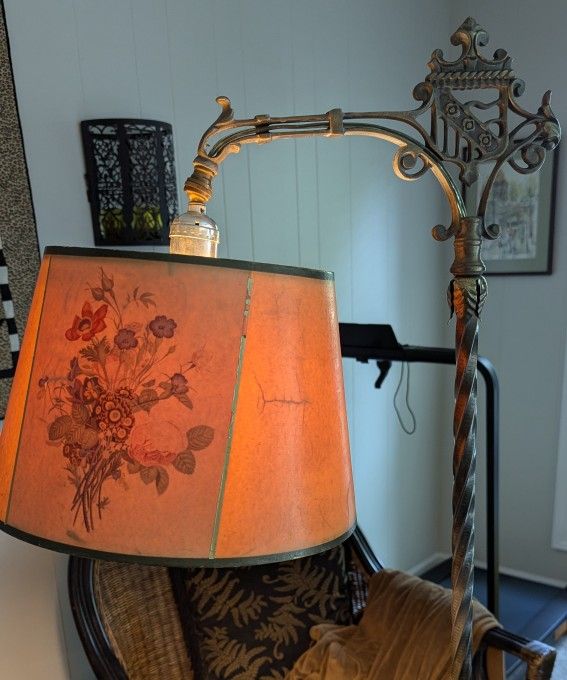 Bridge Floor Lamp & Original Shade